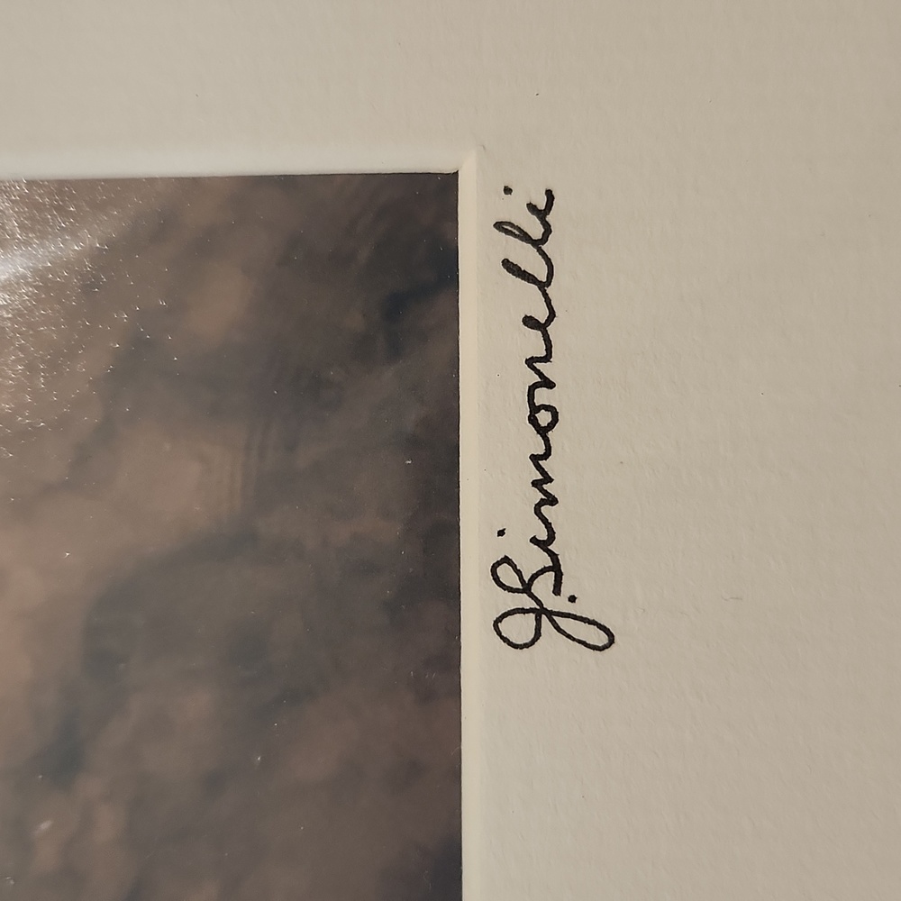 J. Simonelli signed print - Picture 3 of 4